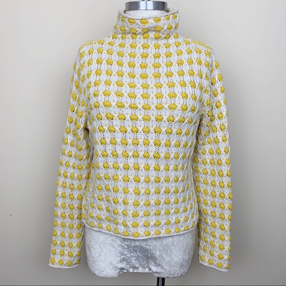 Anthropologie Sweaters - Popcorn Knit Yellow Sweater - Sleeping On Snow